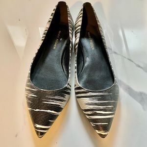 Marc Fisher Black and White Flats
